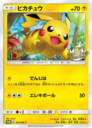 Pikachu - 207/SM-P (207/SM-P) - SMP Sun Moon Promos