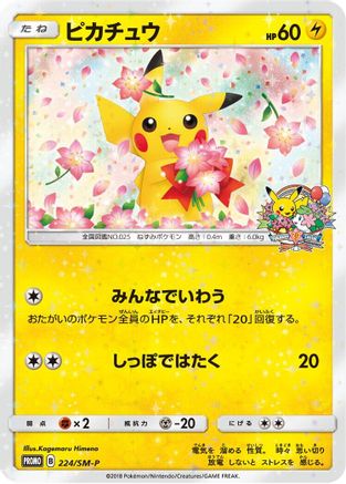 Pikachu - 224/SM-P (224/SM-P) - SMP Sun Moon Promos