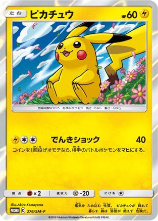 Pikachu - 276/SM-P (276/SM-P) - SMP Sun Moon Promos Holofoil