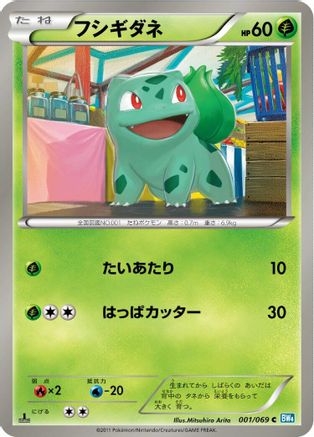 Bulbasaur (001/069) - BW4 Dark Rush 1st Edition