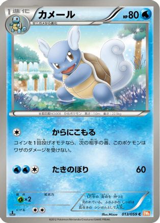 Wartortle (013/059) - BW6 Cold Flare 1st Edition