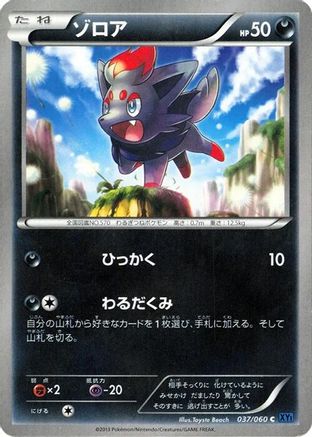 Zorua (037/060) - XYBx Collection X 1st Edition