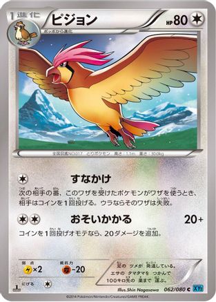 Pidgeotto (062/080) - XY2 Wild Blaze Unlimited