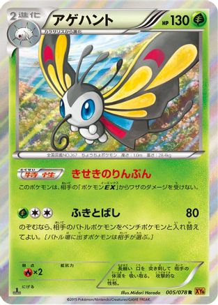 Beautifly (005/078) - XY6 Emerald Break 1st Edition Holofoil