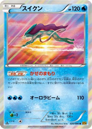 Suicune (020/080) - XY9 Rage of the Broken Heavens 1st Edition Holofoil