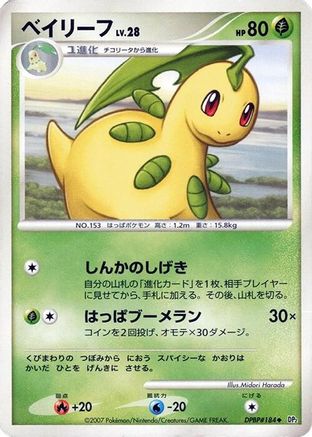 Bayleef - DP2 Secret of the Lakes 1st Edition