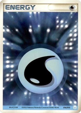 Basic Water Energy - 014/015 (014/015) - Gift Box Mew Lucario Crawdaunt Quarter Deck
