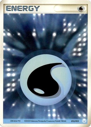 Basic Water Energy - 015/015 (015/015) - Gift Box Mew Lucario Crawdaunt Quarter Deck