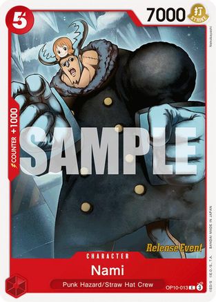 Nami (013) (OP10-013) - Royal Blood Release Event Cards