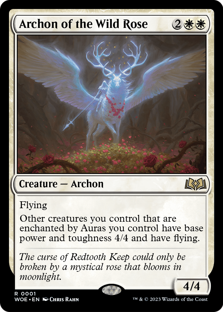 Archon of the Wild Rose (WOE-001) [Wilds of Eldraine] Foil