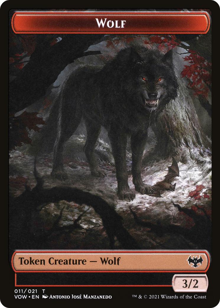 Wolf (TVOW-011) [Innistrad: Crimson Vow Tokens]