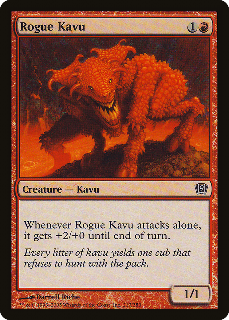 Rogue Kavu (9ED-213) [9th Edition] Foil
