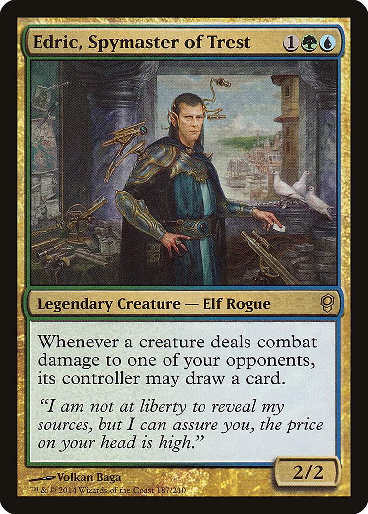 Edric, Spymaster of Trest (CNS-187) [Conspiracy] Foil