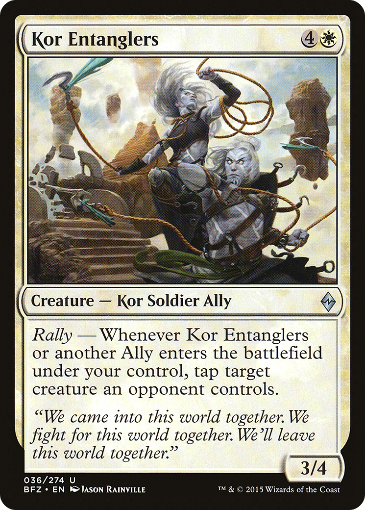 Kor Entanglers (BFZ-036) [Battle for Zendikar]