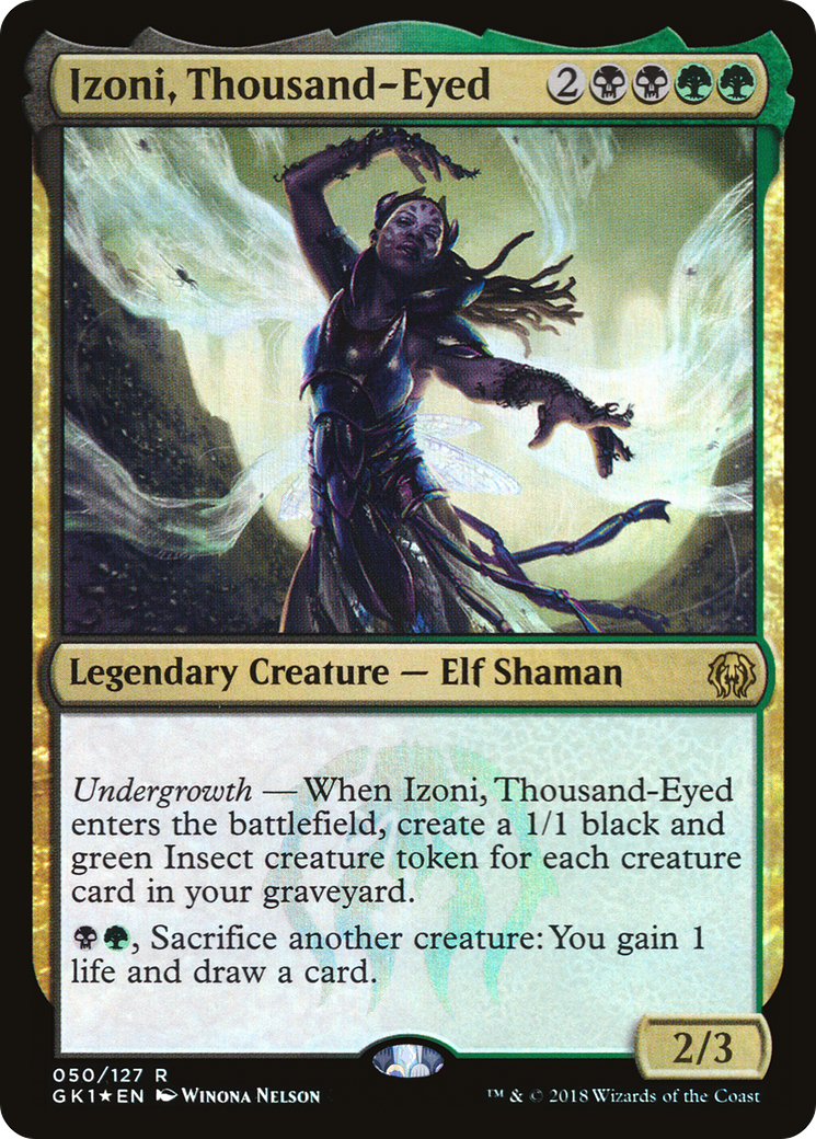Izoni, Thousand-Eyed (GR1-050) [GRN Guild Kit] Foil