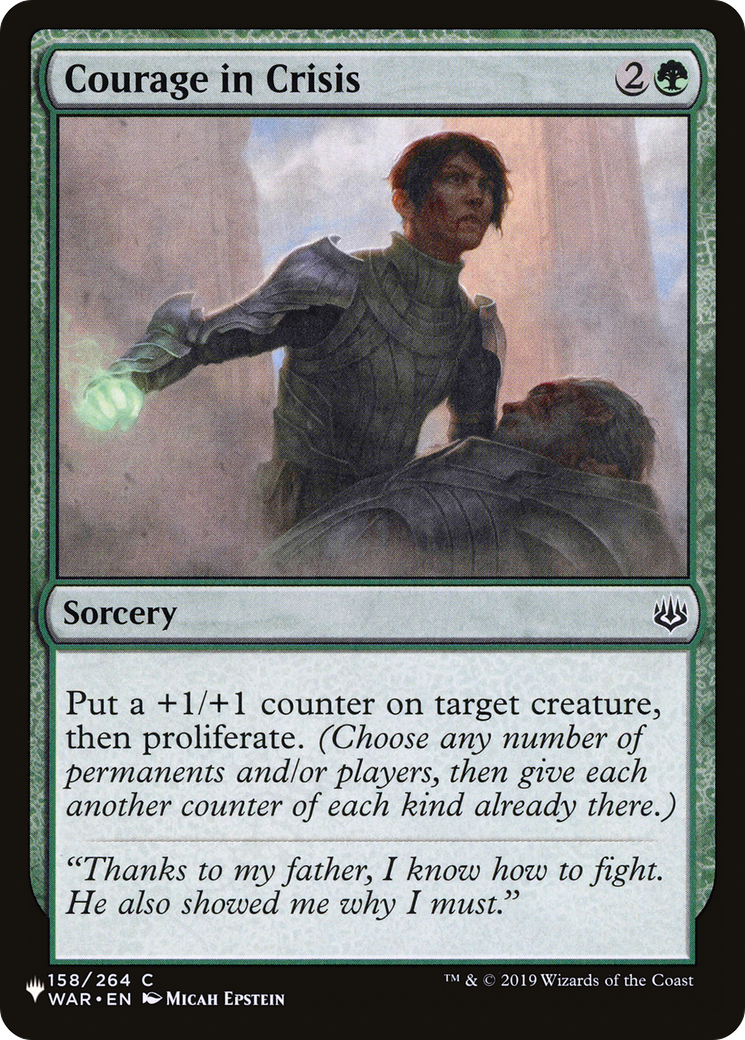 Courage in Crisis (LIST-WAR-158) [The List]