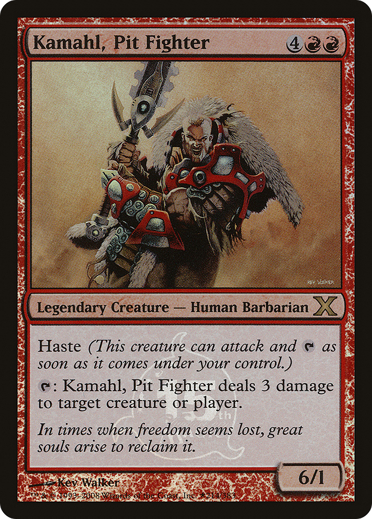 Kamahl, Pit Fighter (15th Anniversary) (UMP-214) [15th Anniversary Cards] Foil