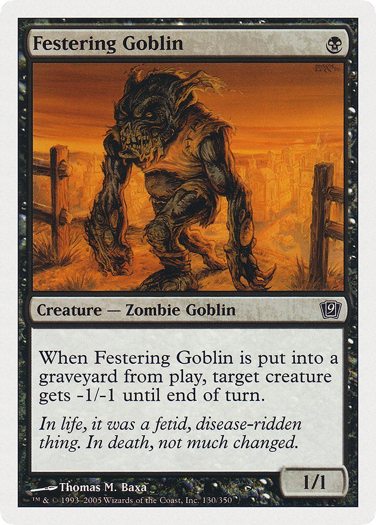 Festering Goblin (9ED-130) [9th Edition] Foil