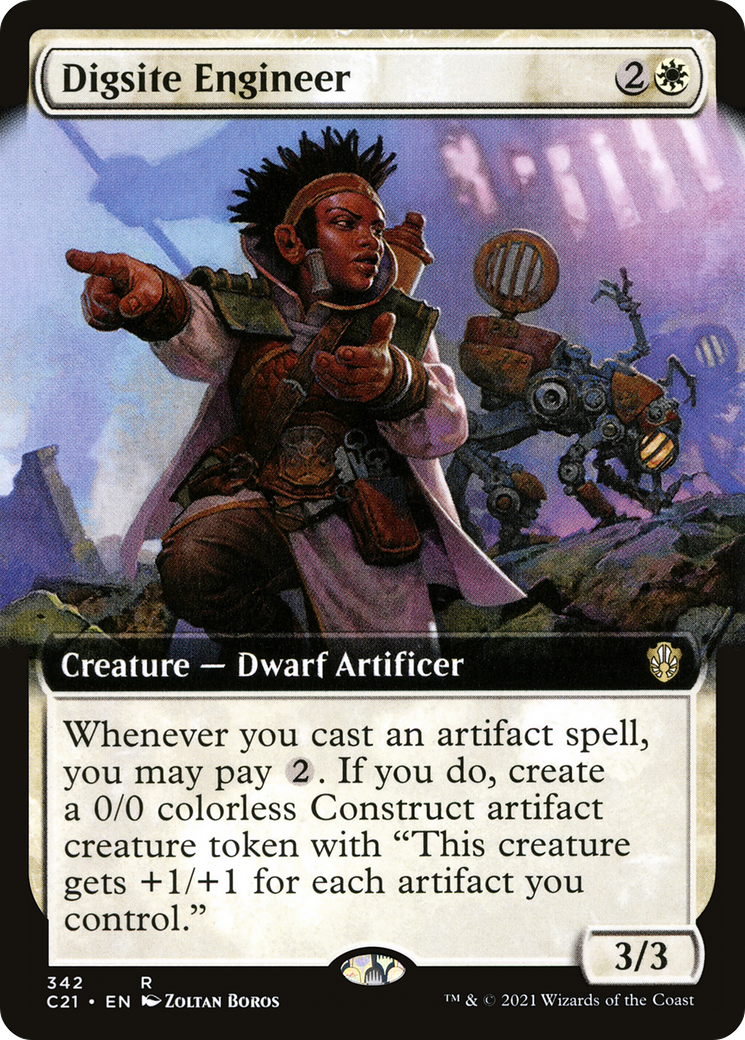 Digsite Engineer (Extended Art) (C21-342) [Commander 2021]