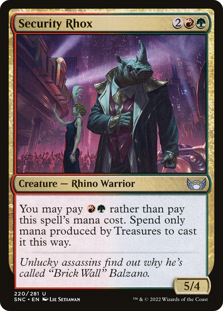 Security Rhox (SNC-220) [Streets of New Capenna] Foil