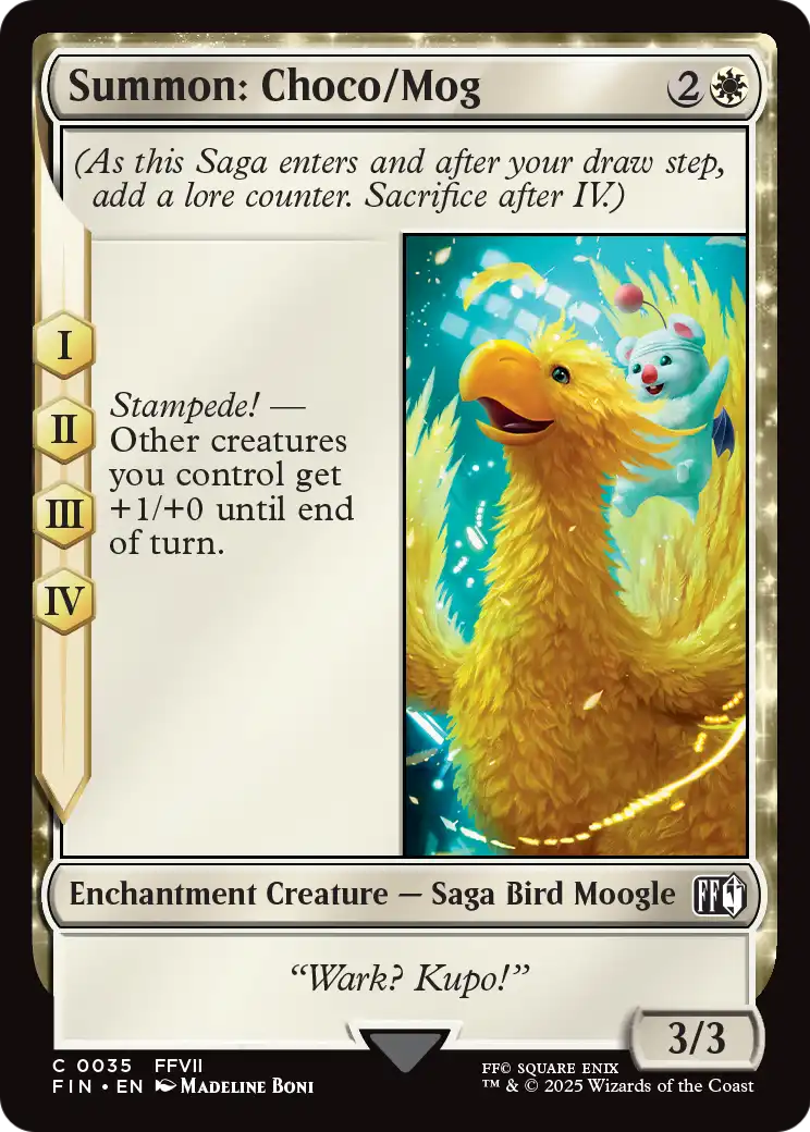 Summon: Choco/Mog (FIN-035) [FINAL FANTASY] Foil