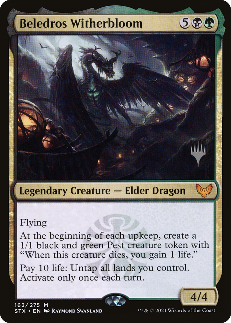 Beledros Witherbloom (PPSTX-163P) [Promo Pack: Strixhaven: School of Mages Promos] Foil