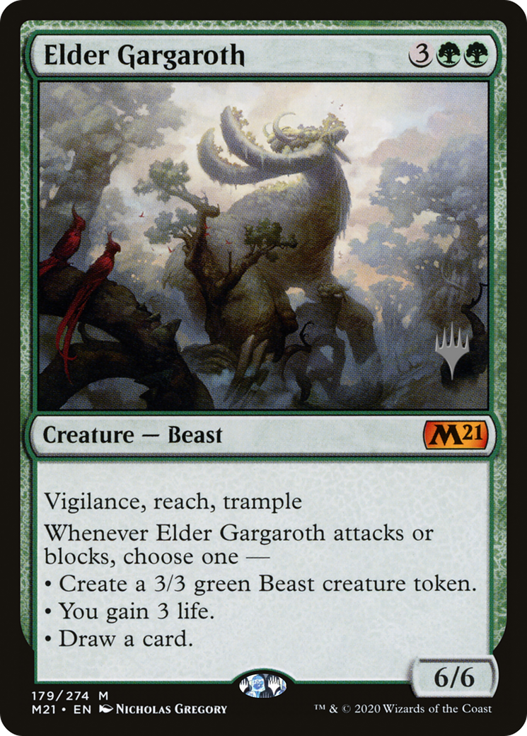 Elder Gargaroth (PPM21-179) [Promo Pack: Core Set 2021 Promos] Foil