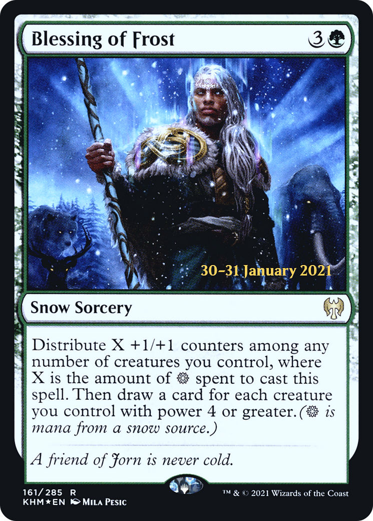 Blessing of Frost (PRE-161S) [Kaldheim Promos] Foil