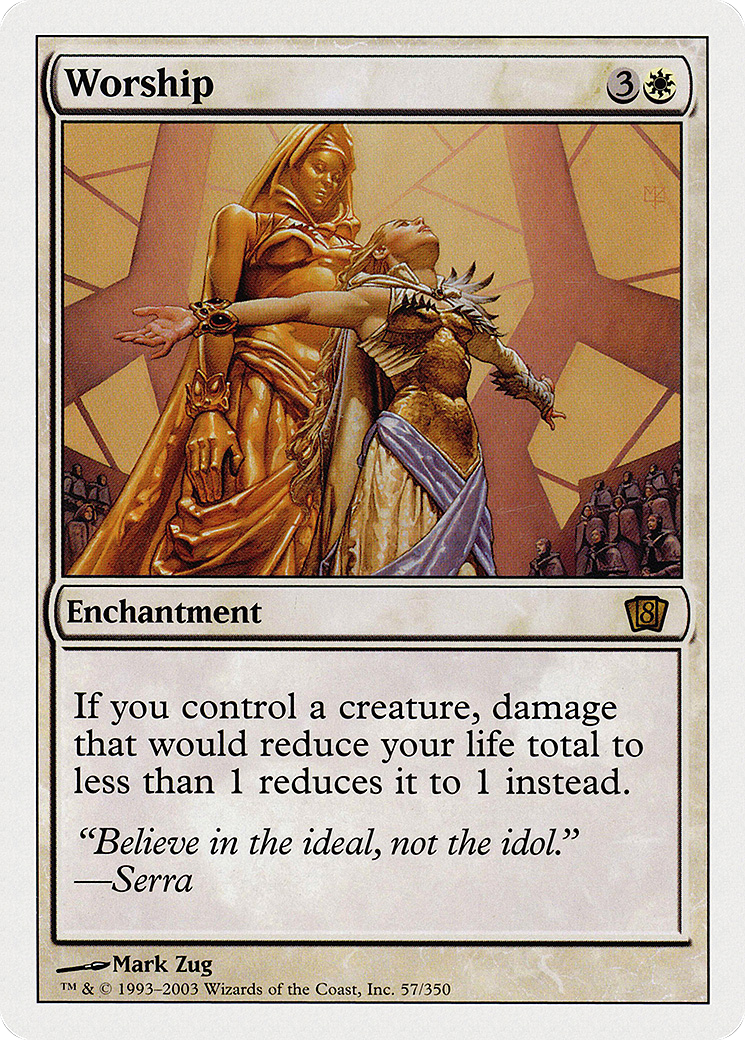 Worship (8ED-057) [8th Edition] Foil