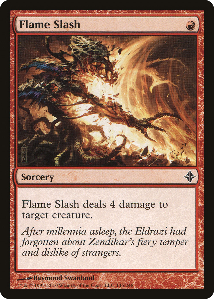 Flame Slash (ROE-145) [Rise of the Eldrazi] Foil