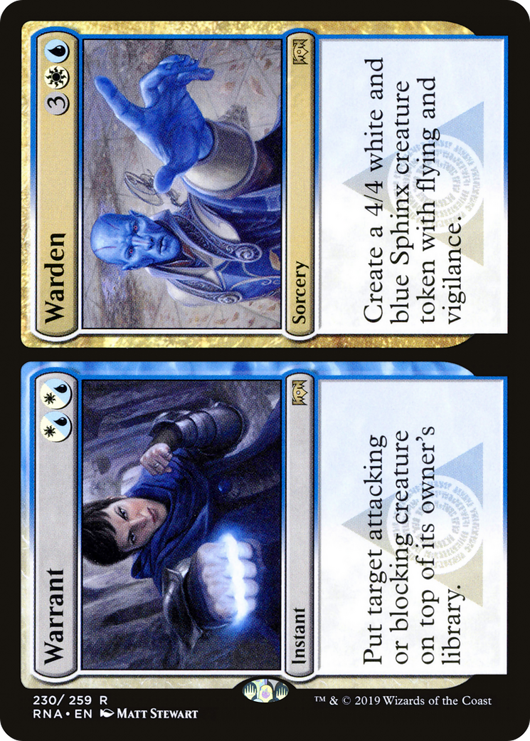 Warrant // Warden (RNA-230) [Ravnica Allegiance]