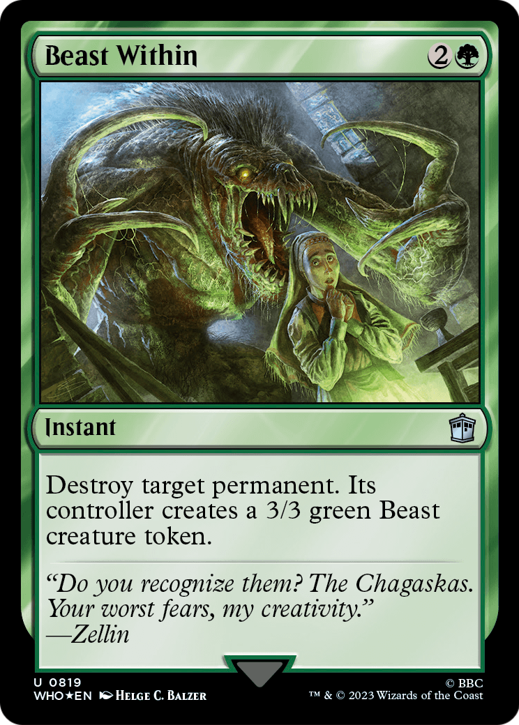 Beast Within (Surge Foil) (WHO-819) [Doctor Who] Foil