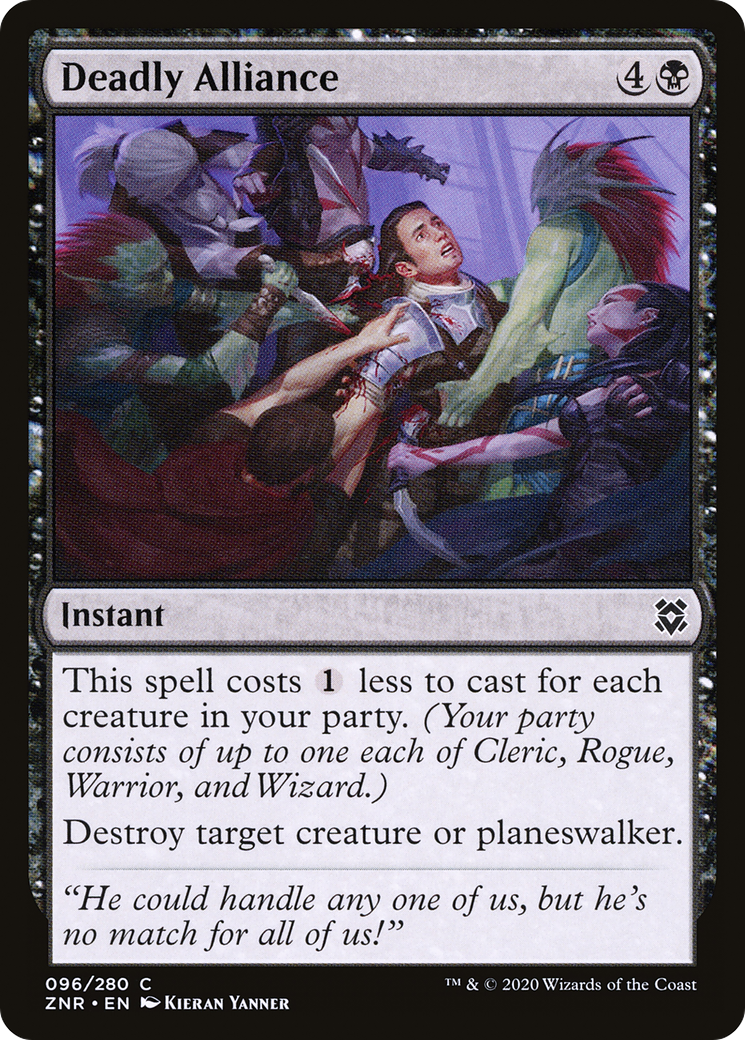 Deadly Alliance (ZNR-096) [Zendikar Rising] Foil