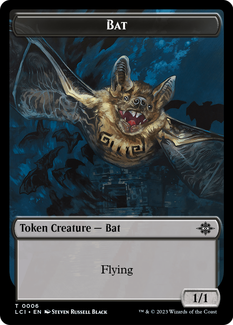 Bat (TLCI-006) [The Lost Caverns of Ixalan Tokens] Foil