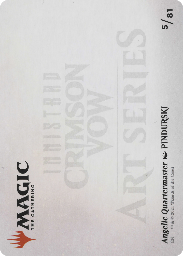 Angelic Quartermaster // Angelic Quartermaster (AVOW-005) (Borderless) [Crimson Vow Art Series]