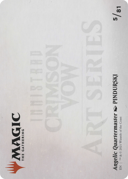 Angelic Quartermaster // Angelic Quartermaster (AVOW-005) (Borderless) [Crimson Vow Art Series]