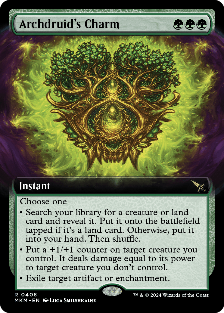 Archdruid's Charm (Extended Art) (MKM-408) [Murders at Karlov Manor] Foil