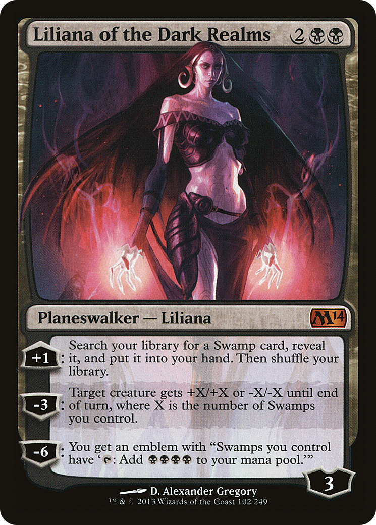 Liliana of the Dark Realms (M14-102) [Magic 2014] Foil