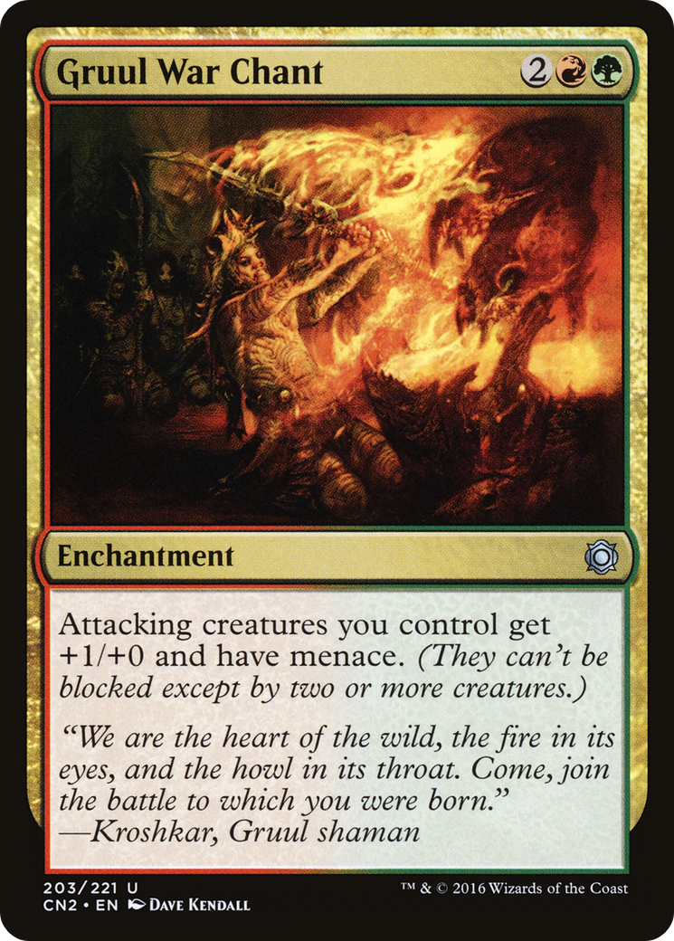 Gruul War Chant (CN2-203) [Conspiracy: Take the Crown] Foil