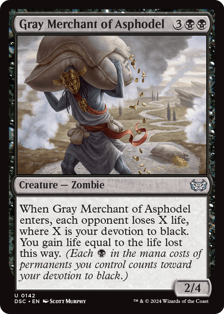 Gray Merchant of Asphodel (DSC-142) [Duskmourn: House of Horror Commander]