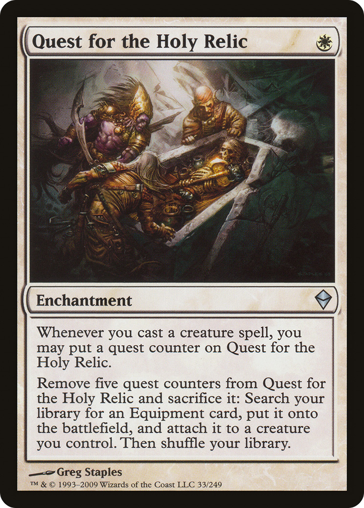 Quest for the Holy Relic (ZEN-033) [Zendikar] Foil