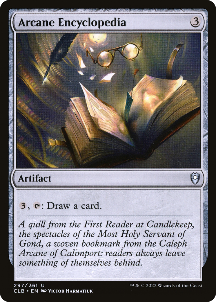 Arcane Encyclopedia (CLB-297) [Commander Legends: Battle for Baldur's Gate] Foil