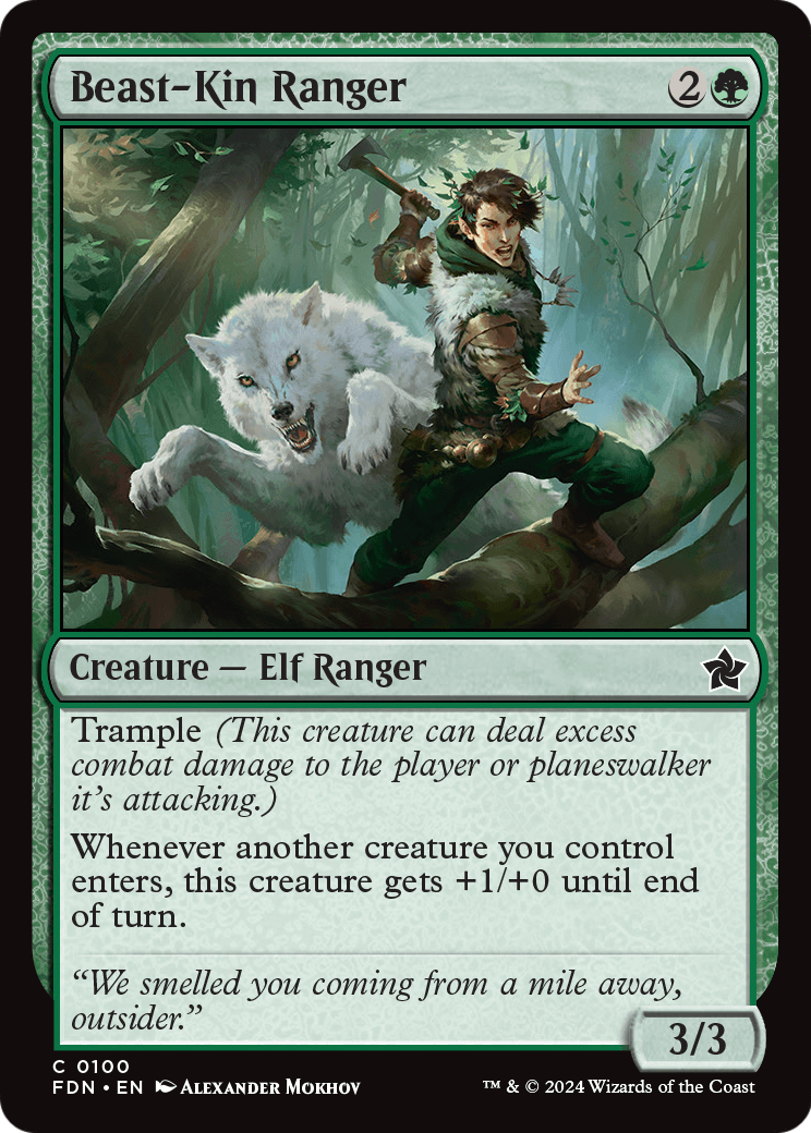 Beast-Kin Ranger (FDN-100) [Foundations] Foil