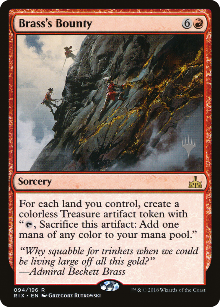 Brass's Bounty (PPSTX-094) [Promo Pack: Rivals of Ixalan Promos]