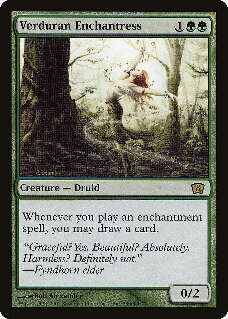 Verduran Enchantress (8ED-285) [8th Edition] Foil