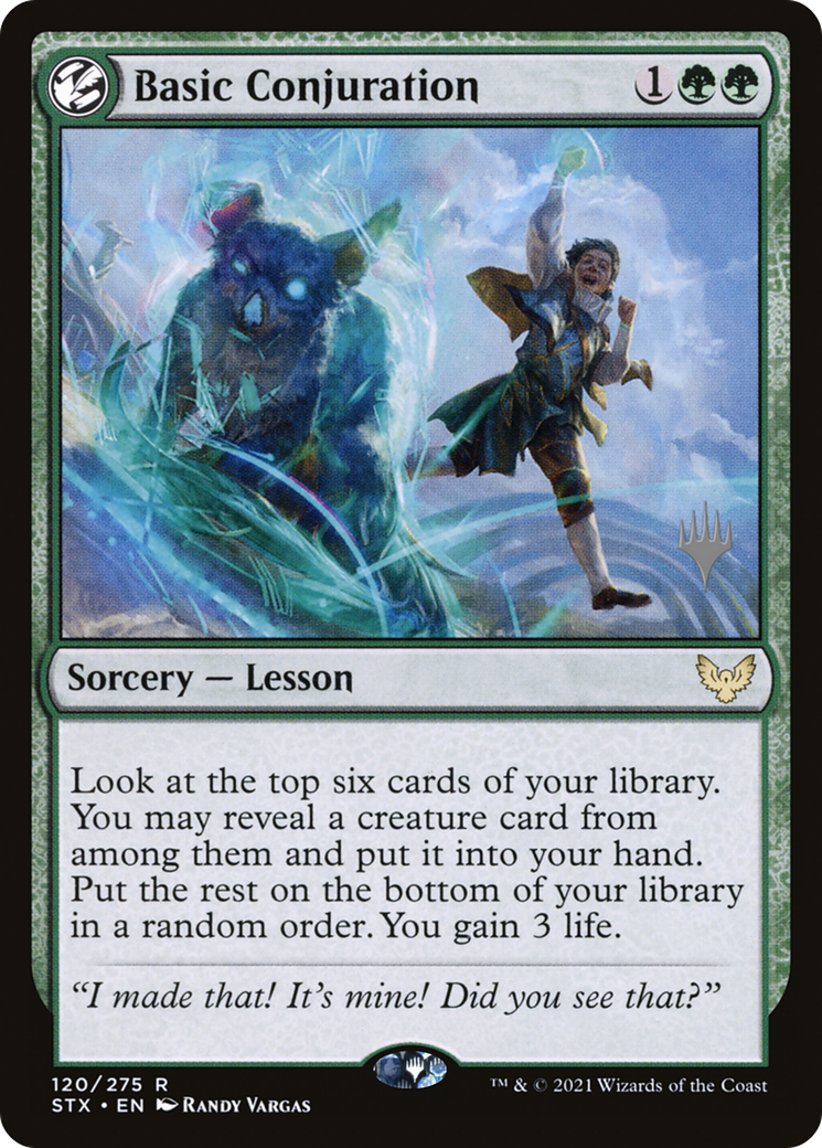 Basic Conjuration (PPSTX-120P) [Promo Pack: Strixhaven: School of Mages Promos] Foil
