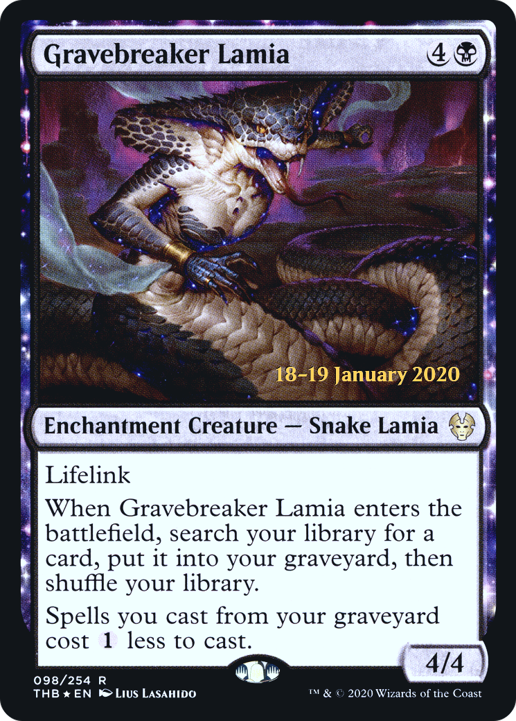 Gravebreaker Lamia (PRE-98S) [Theros Beyond Death Promos] Foil
