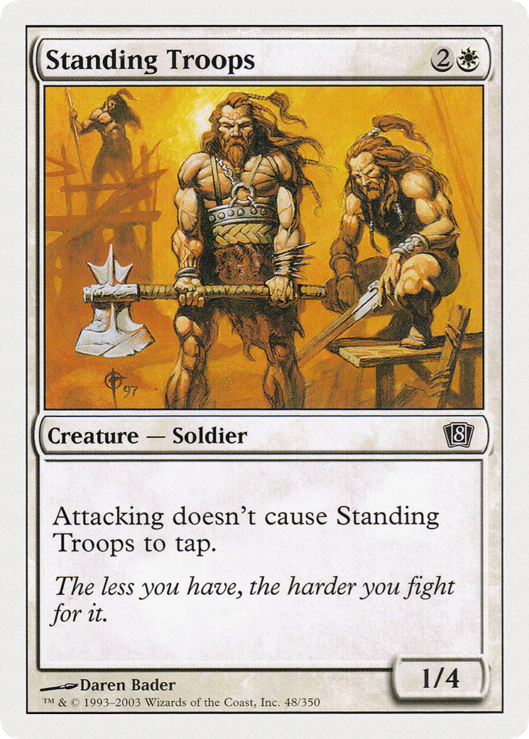 Standing Troops (8ED-048) [8th Edition]