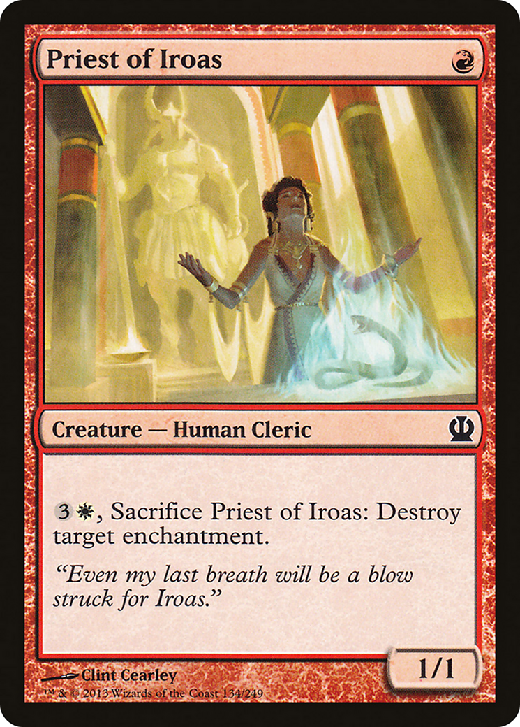Priest of Iroas (THS-134) [Theros] Foil