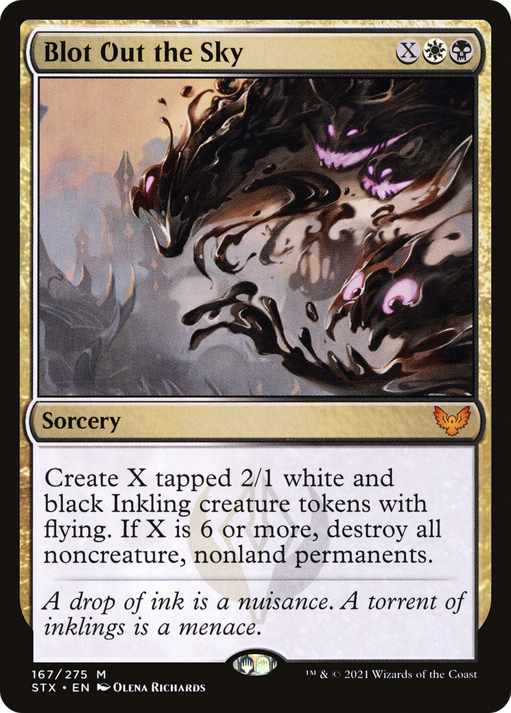 Blot Out the Sky (STX-167) [Strixhaven: School of Mages] Foil
